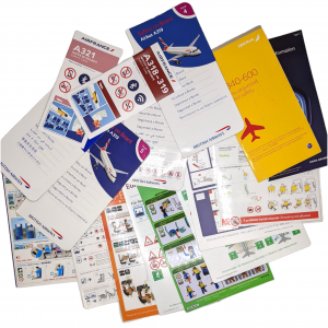 Airline/Airplane Safety Cards