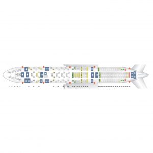 British Airways G-BYGC Seat Identification Markers