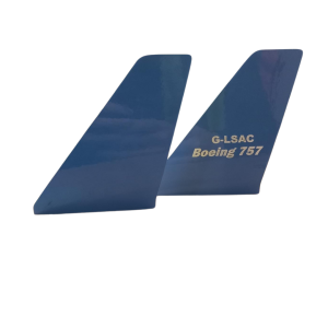 Boeing 757 G-LSAC Aircraft Tail Standing Skin Cut
